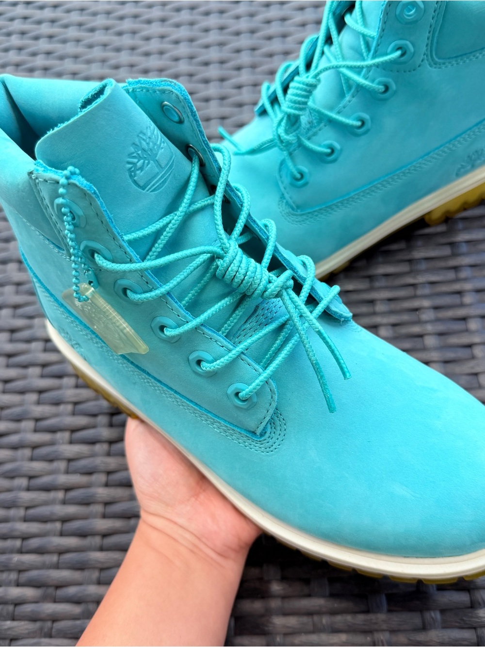 Timberland Women's Teal Nubuck Waterproof Boot US4.5 - Picture 2 of 12